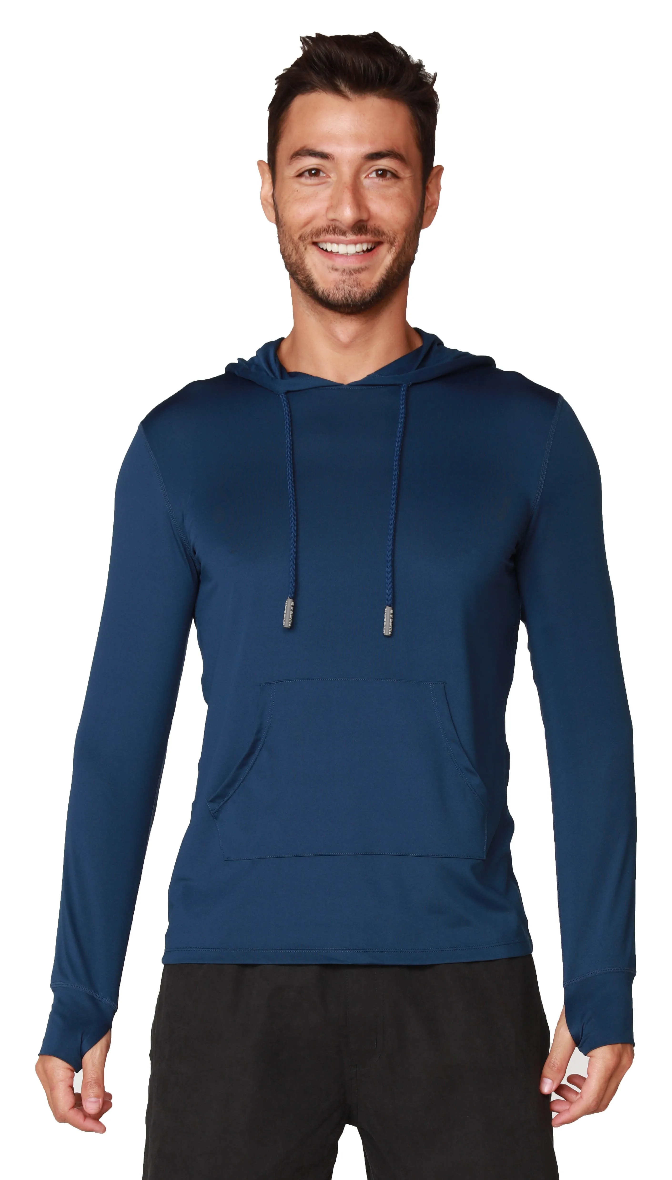 Men's solid color hoodies