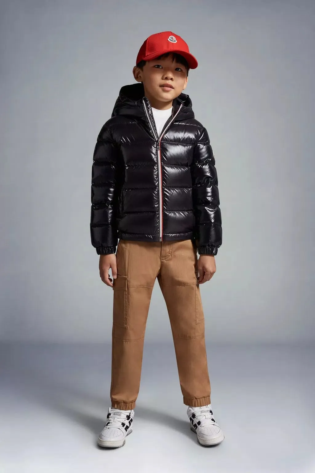 Moncler Enfant Boys Down Padded New Aubert Jacket in Navy