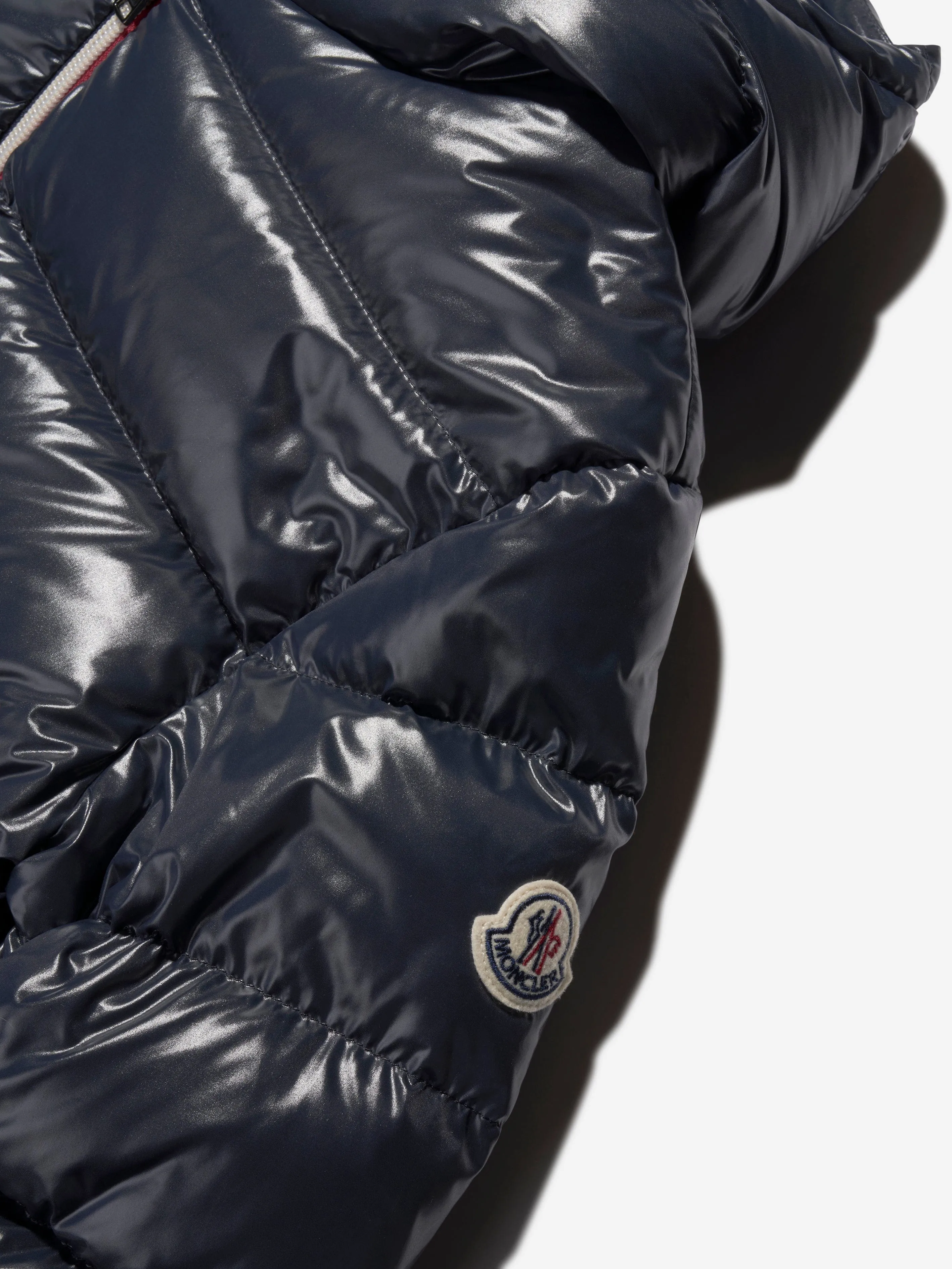 Moncler Enfant Boys Down Padded New Aubert Jacket in Navy