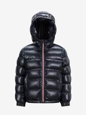 Moncler Enfant Boys Down Padded New Aubert Jacket in Navy