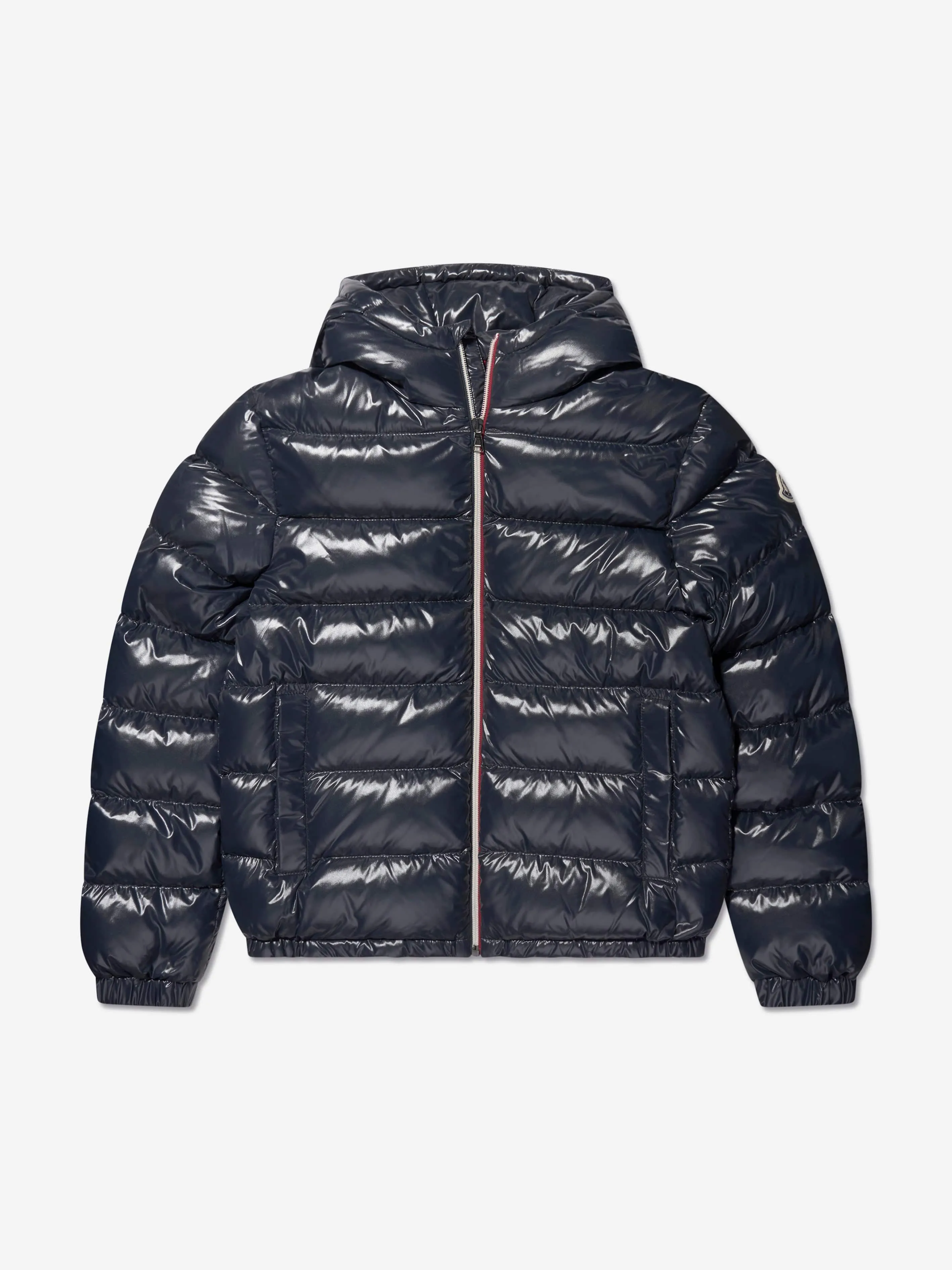 Moncler Enfant Boys Down Padded New Aubert Jacket in Navy