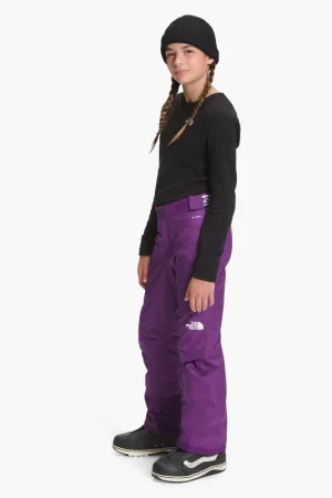 North Face Freedom Insulated Kids Snow Pants - Gravity Purple