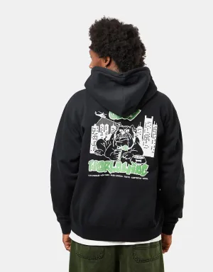 Obey City Watch Dog Zip Hoodie - Black