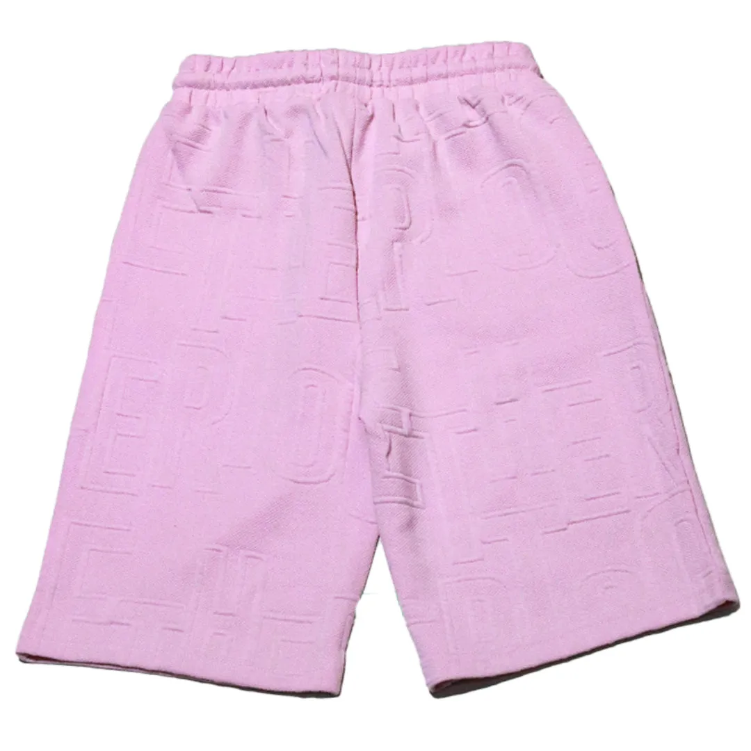 Pink Jacquard Short