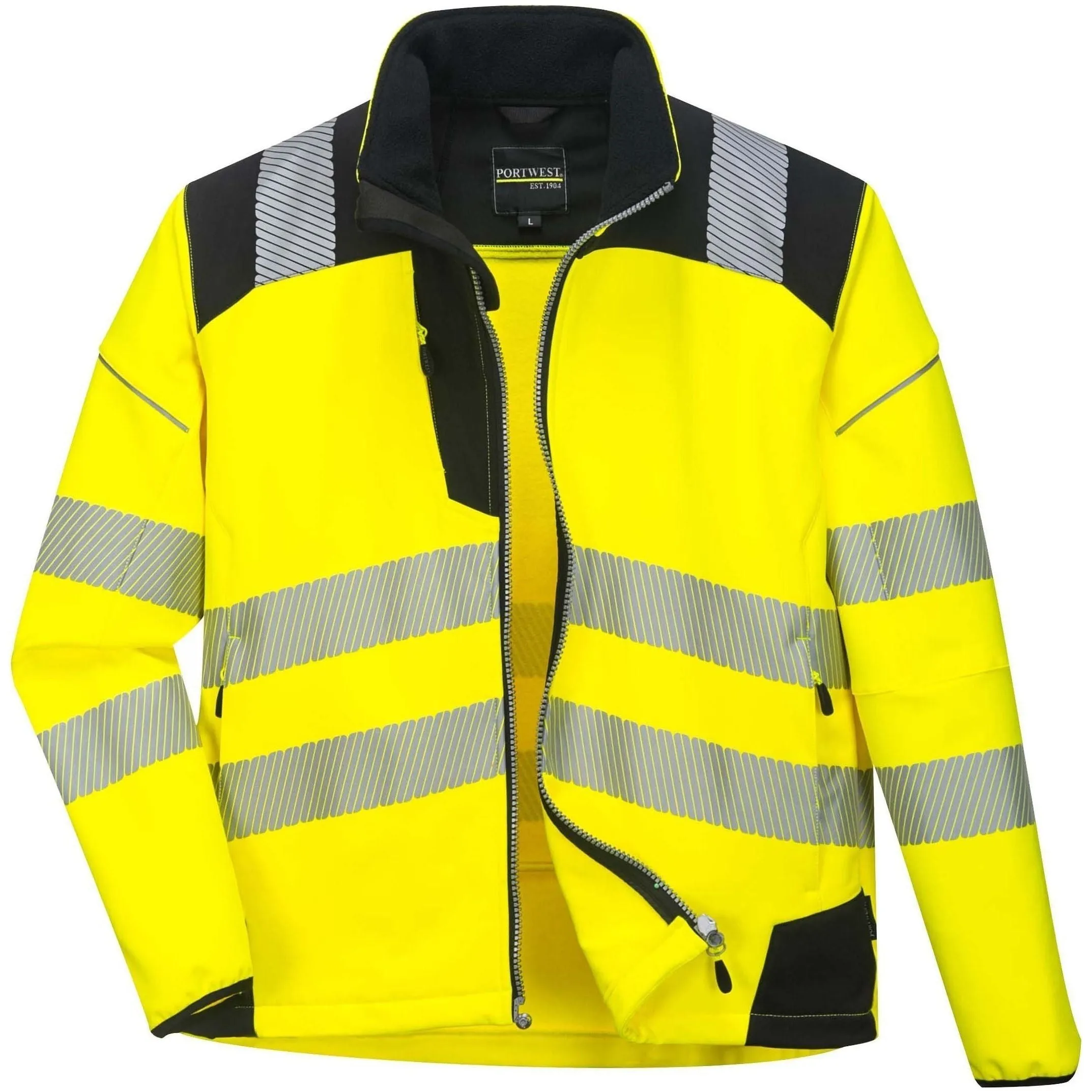 Portwest T402 Hi-Vis PW3 Softshell Jacket