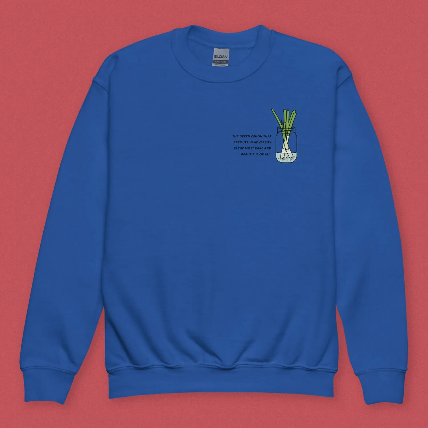 "The Green Onion That Sprouts" Kids Sweatshirt