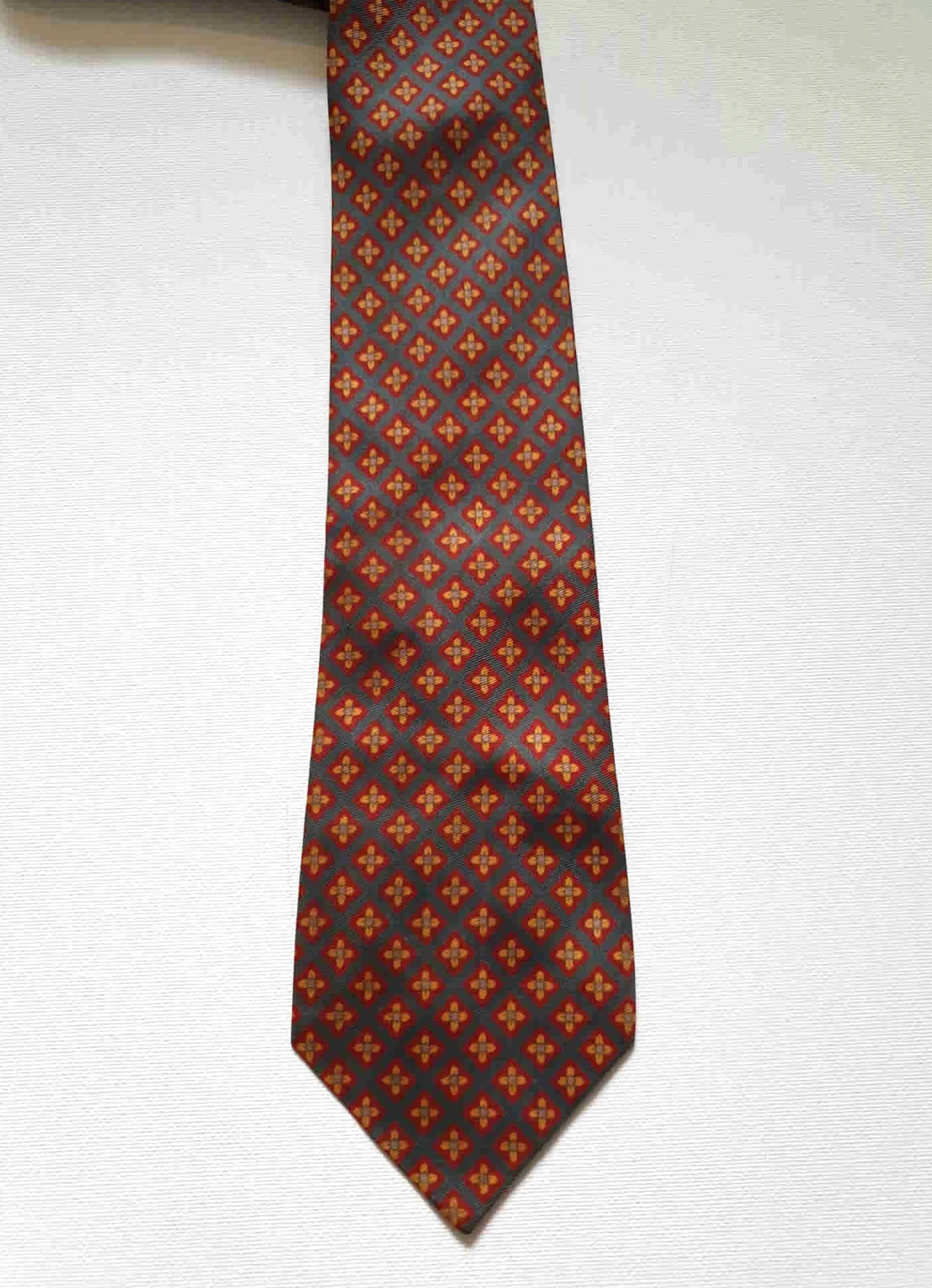 Red, Orange and Grey Tie by Ascot