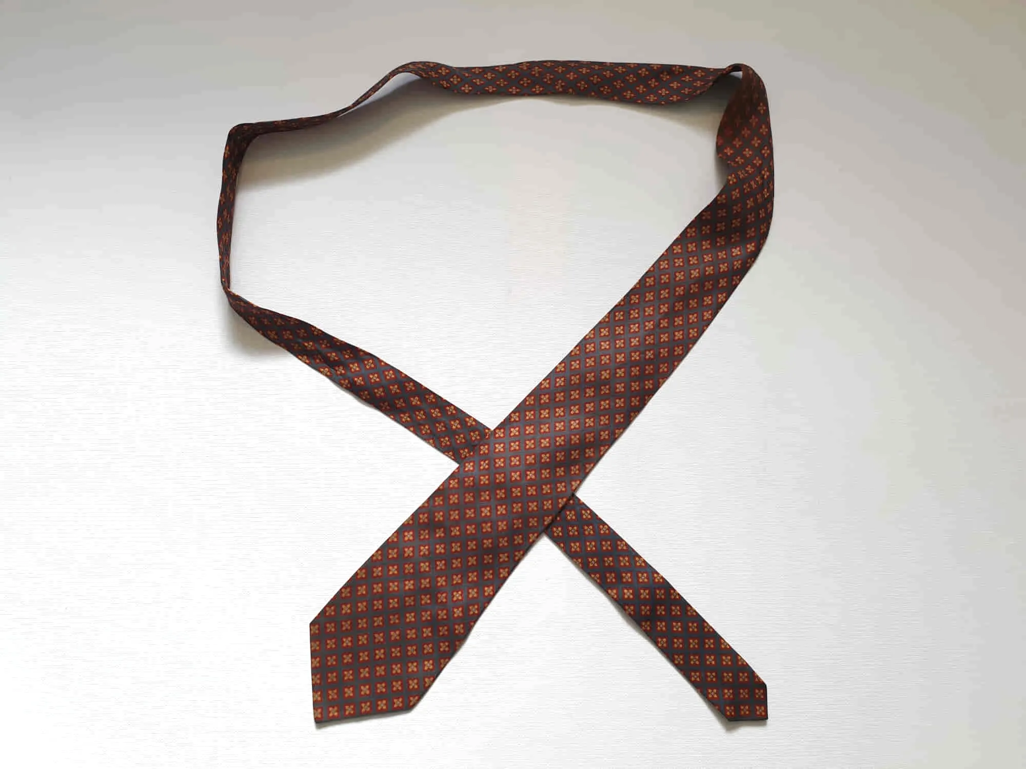 Red, Orange and Grey Tie by Ascot