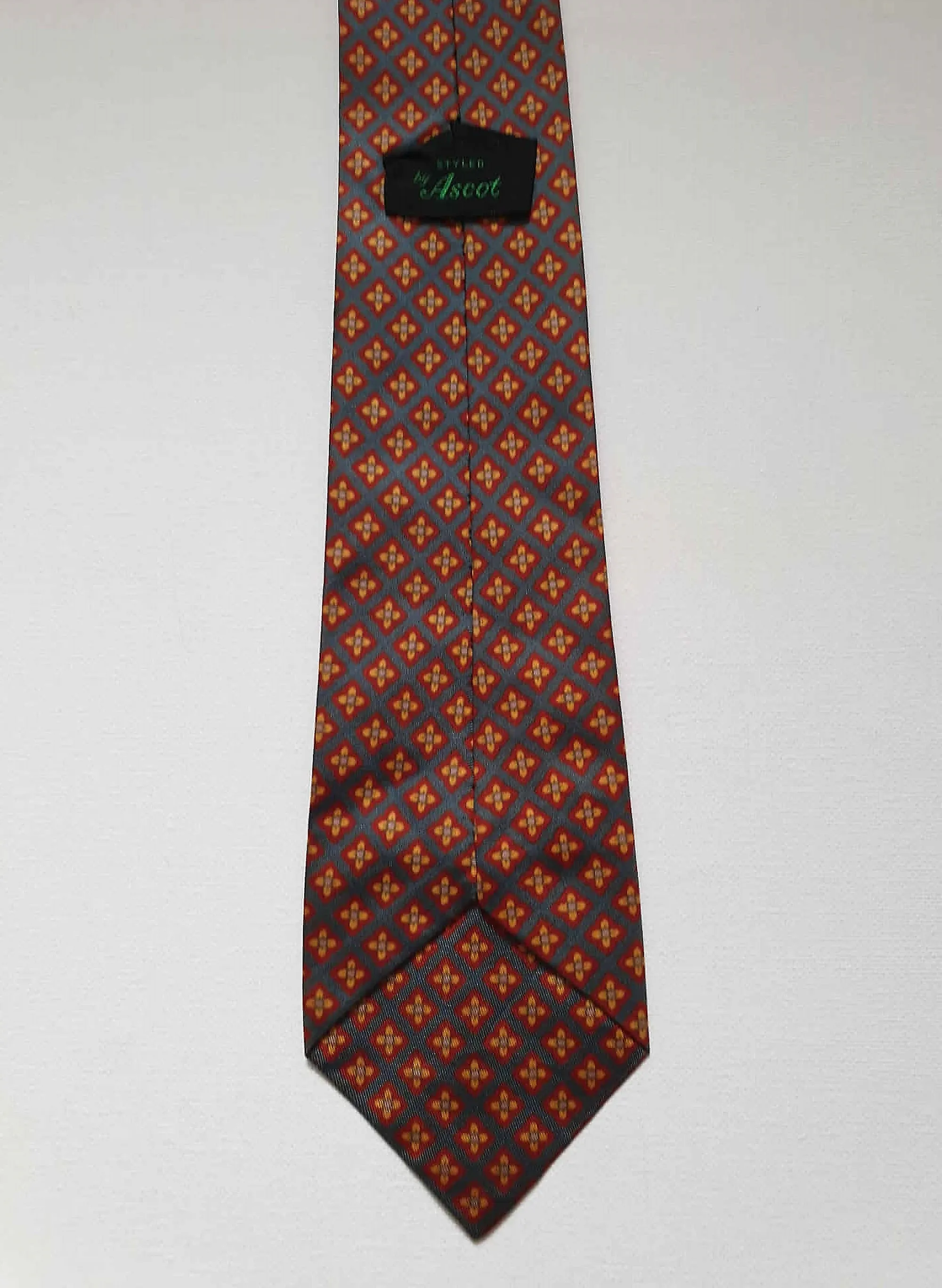 Red, Orange and Grey Tie by Ascot