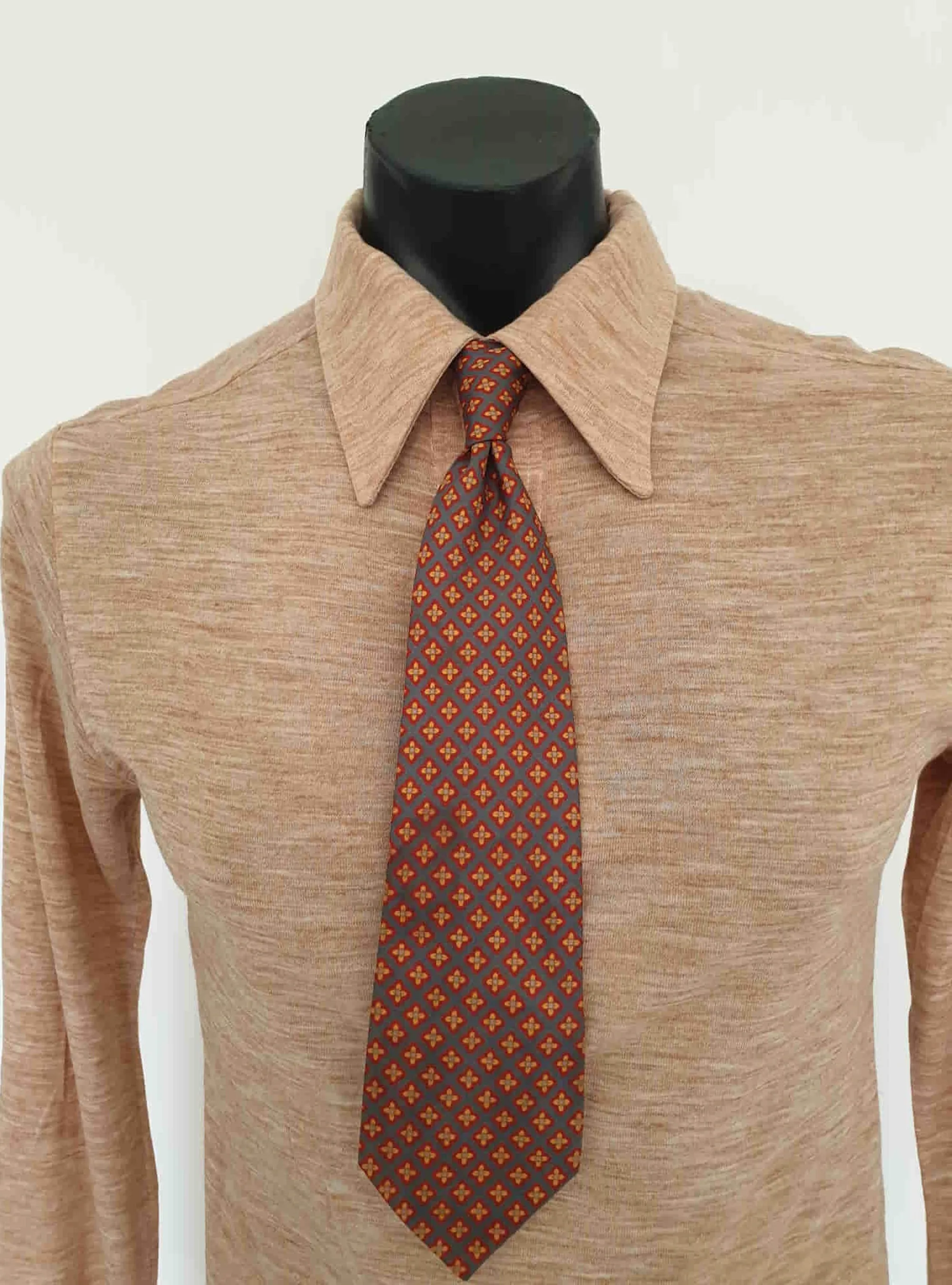 Red, Orange and Grey Tie by Ascot