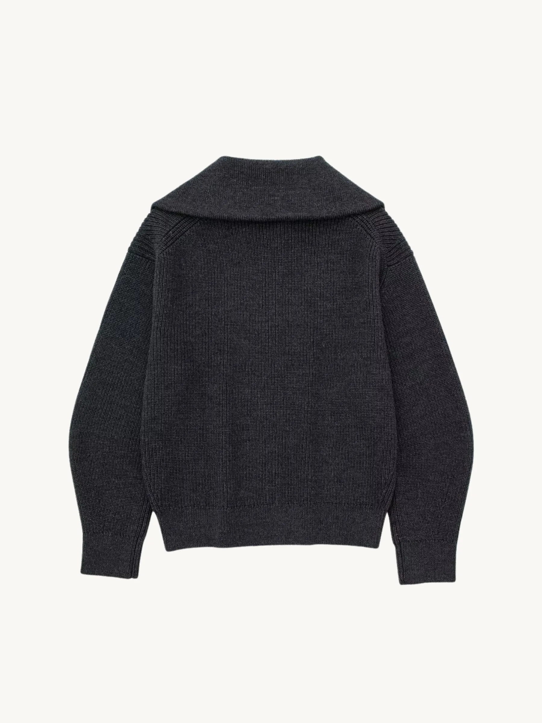 Rhoda Zip-Up Ribbed Sweater