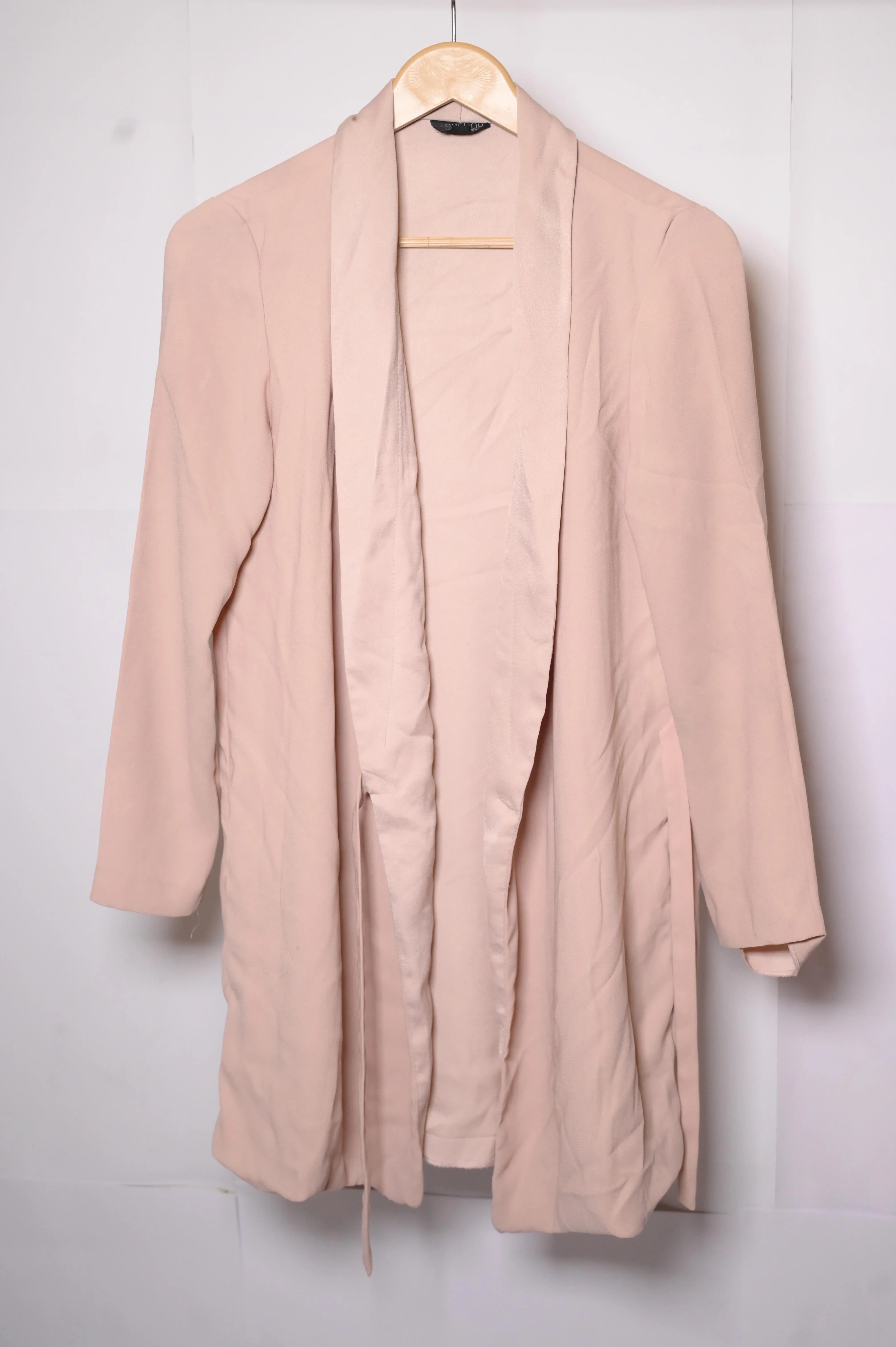 Soft Pink Polyester Shrug