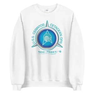 Star Trek: Lower Decks Cetacean Ops Delta Large Logo  Fleece Crewneck Sweatshirt