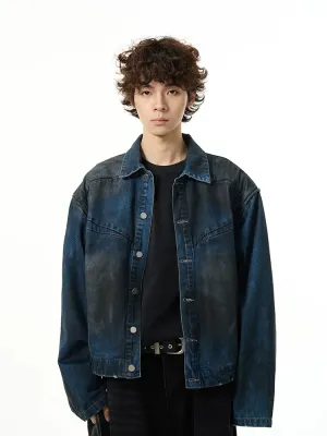 Stylish Gradient Denim Jacket