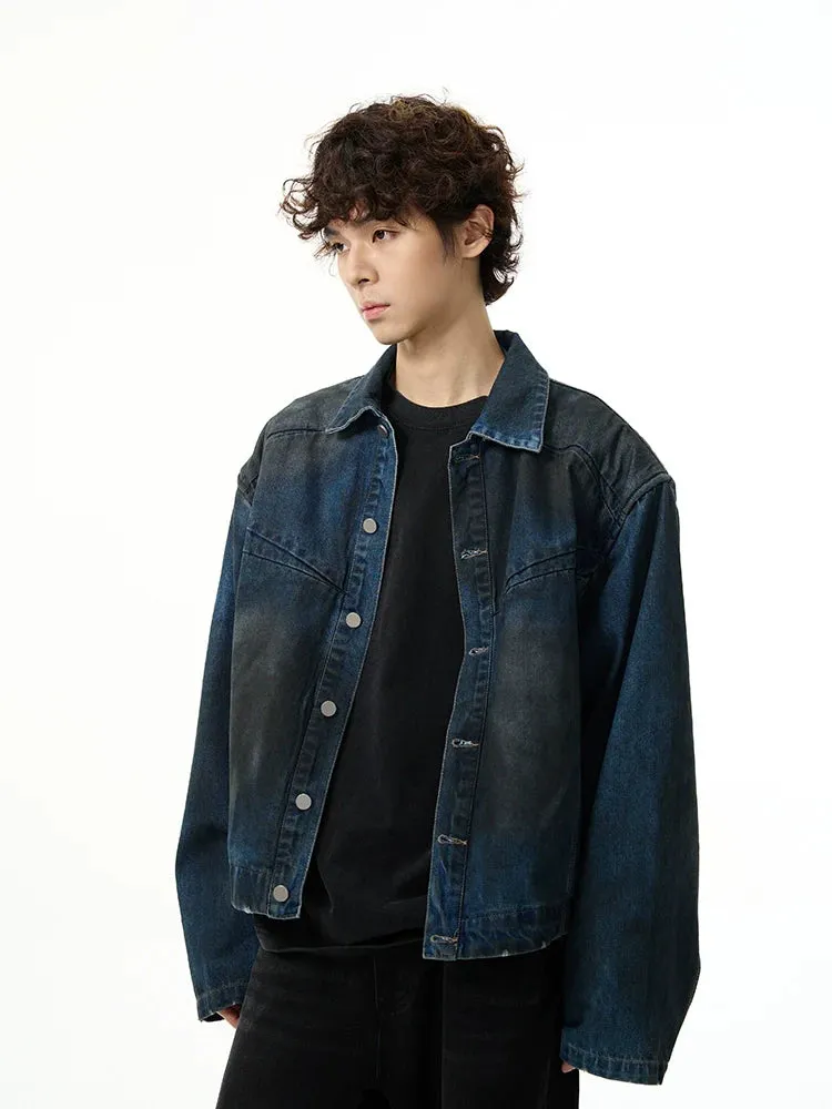 Stylish Gradient Denim Jacket