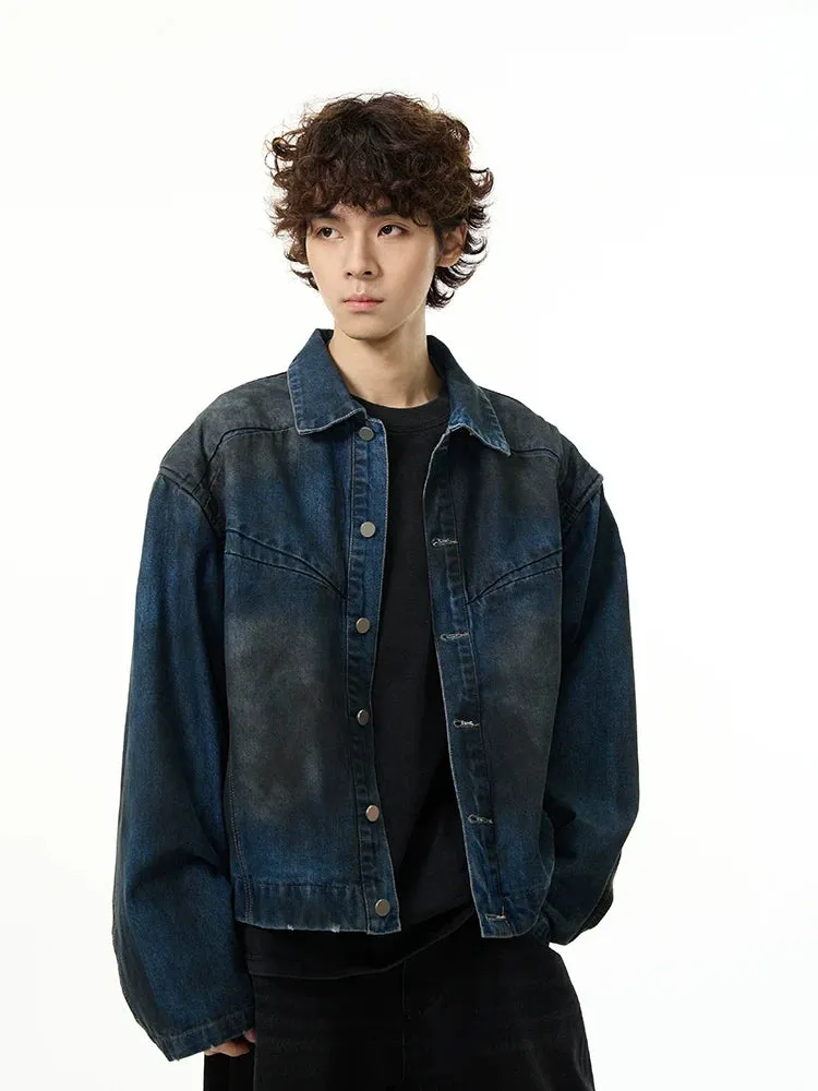 Stylish Gradient Denim Jacket