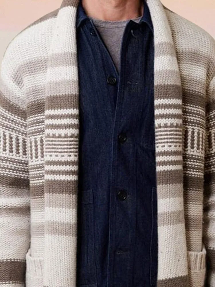 Stylish Strip Sweater Outerwear