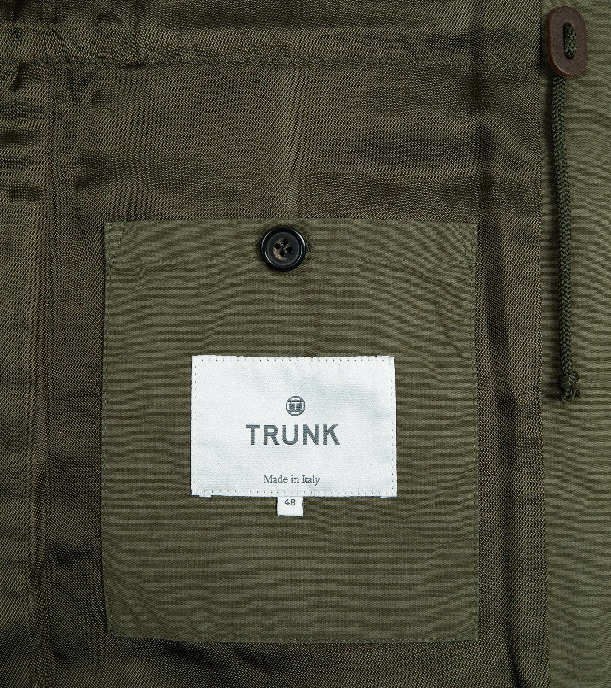 Trunk Blandford Waxed Cotton Field Jacket: Olive