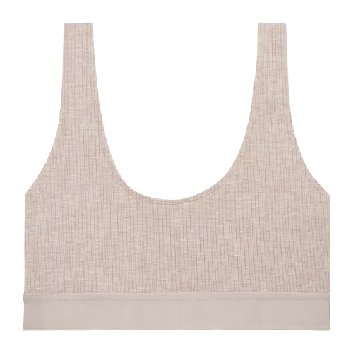 Whipped Bra Top in Sand