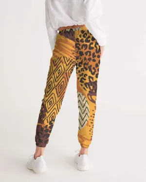 Women's Stylish Autumn Brown Graphic Athletic Track Pants