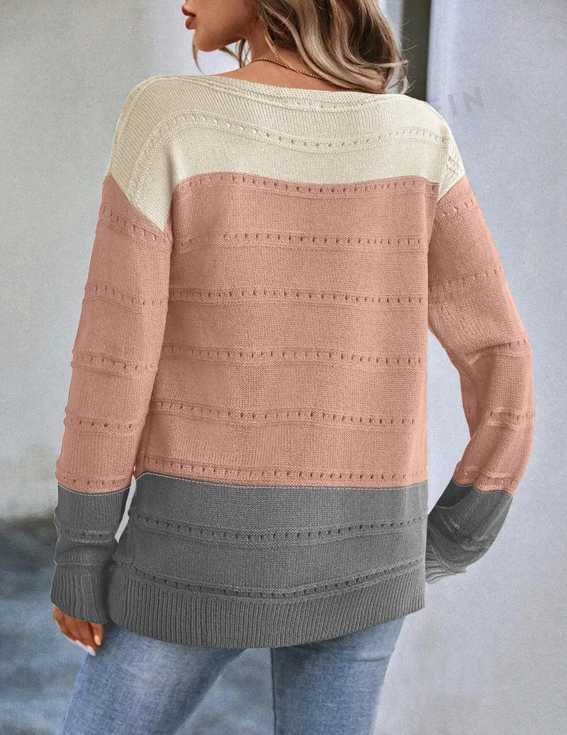 Zeagoo Womens Sweaters Cute Long Sleeve Off The Shoulder Tops